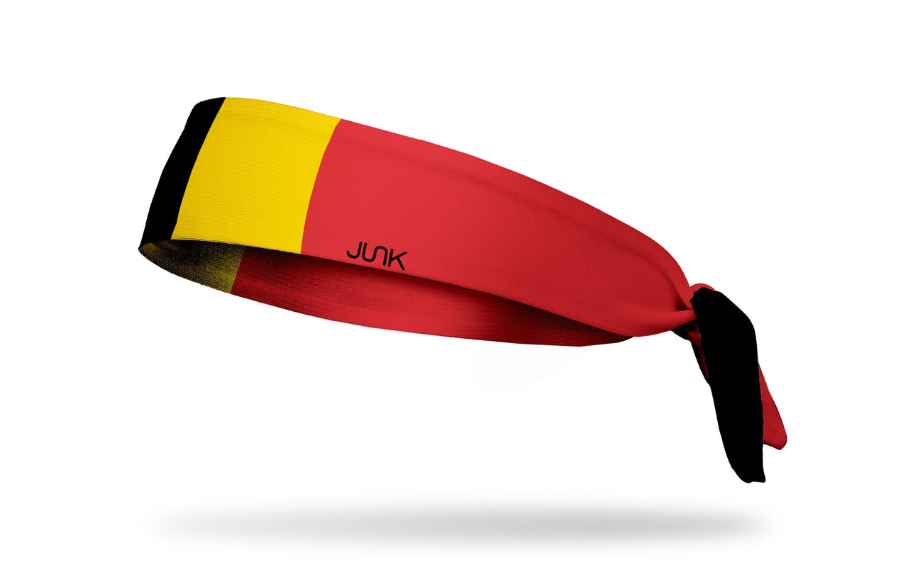 Flag of Belgium Tie Headband - Left Side